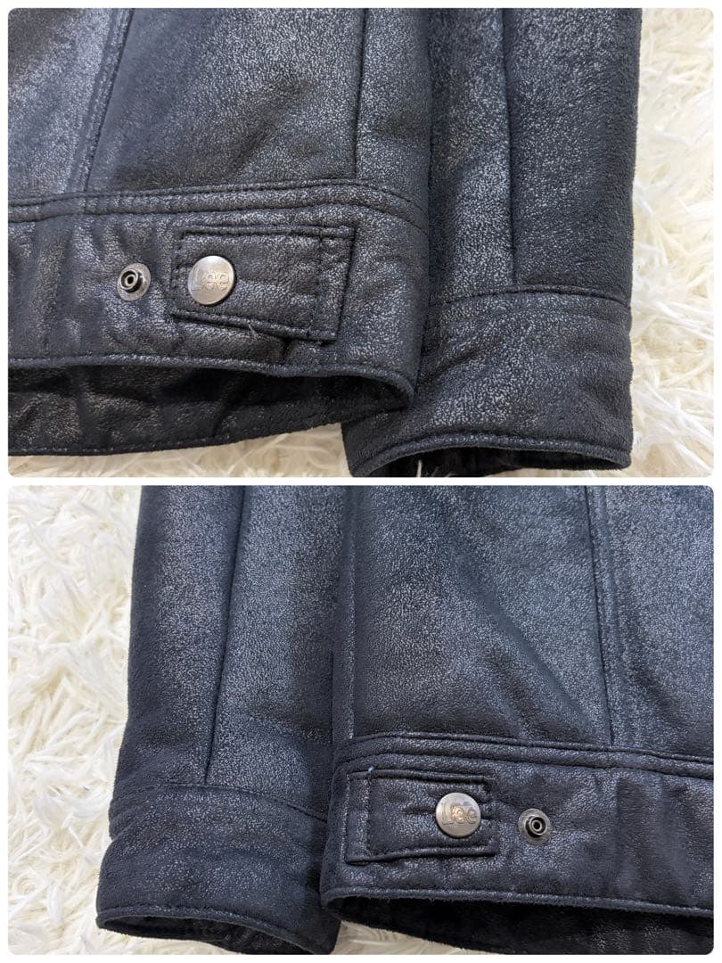 【美品】リー シップスジェットブルー別注 フェイクムートン ストームライダー S