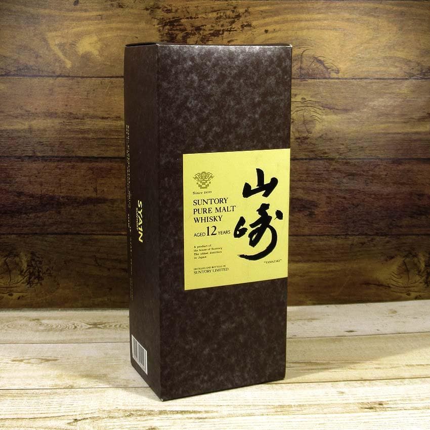 【q-142s/km】 SUNTORY　ウイスキー　山崎　12年　未開栓　箱付