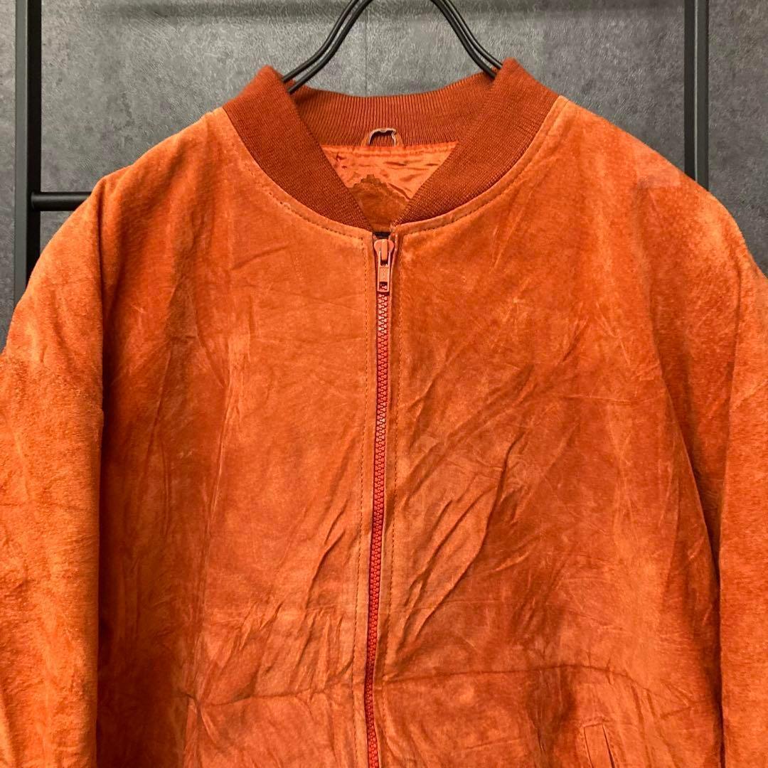 《US古着》ヴィンテージ スエード/レザー ジャケット/ブルゾン メンズL-XL