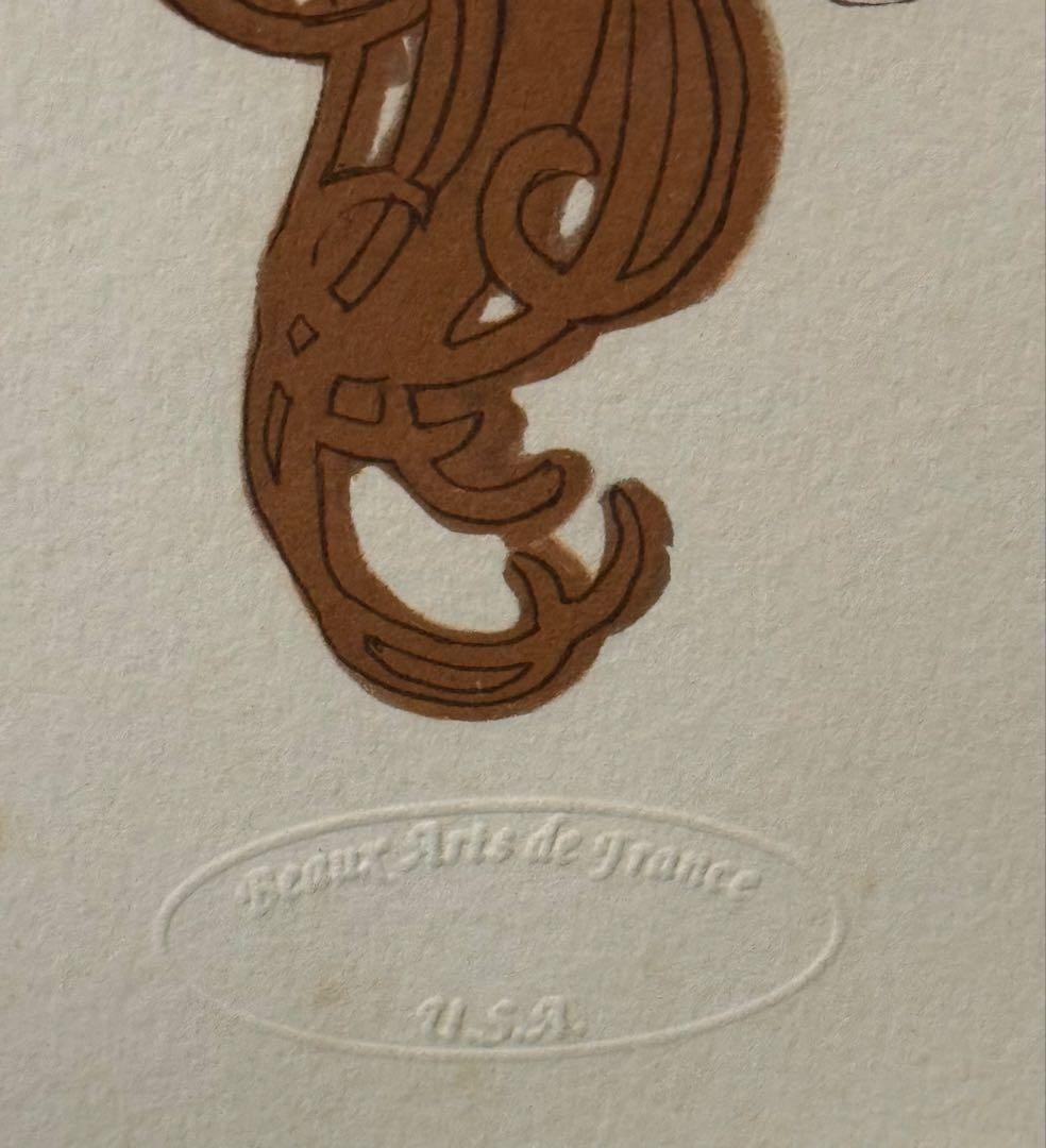 アルフォンス・ミュシャ　限定リトグラフ 代表作 ビザンチンヘッド　ブルネット