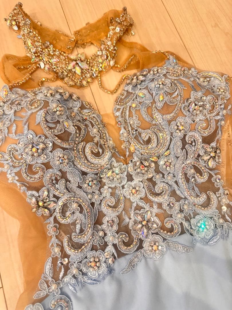 水色刺繍タイトドレス sugar AngelR