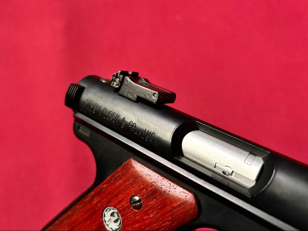 スタームルガー Mk-1 ロングサプレッサー＆木製グリップ