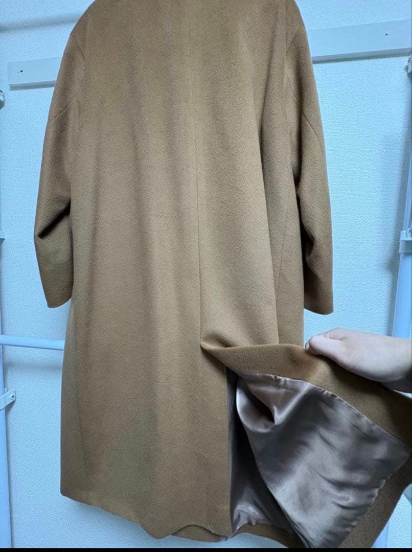 【美品】23区 ロングコート カシミヤ混 46