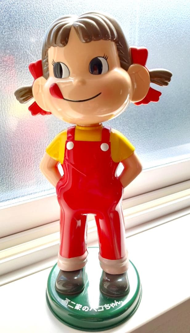 【美品】不二家のペコちゃん人形 首振り