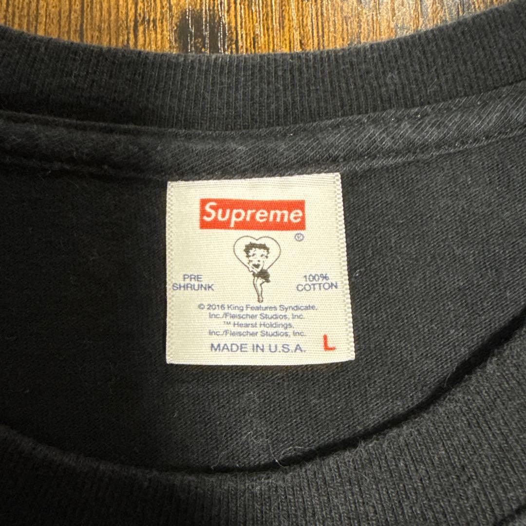 Supreme Betty Boop Tシャツ Lサイズ ブラック