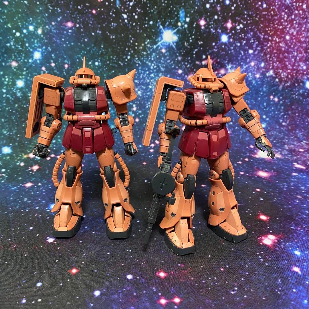 ガンプラ RG 1/144 シャア専用ザク 完成品3体セット