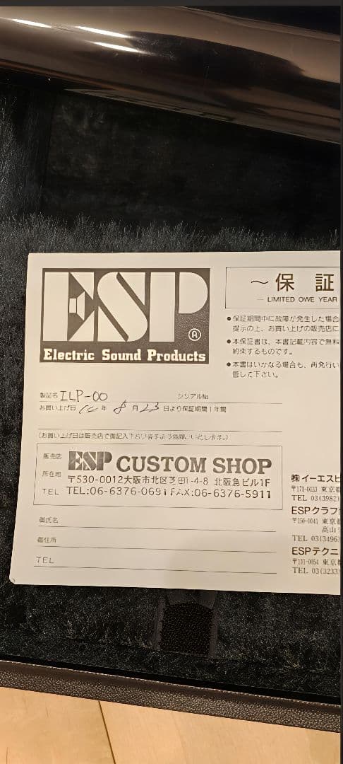 ギター ESP ILP-00 Fragment Blue INORAN LUNA SEA