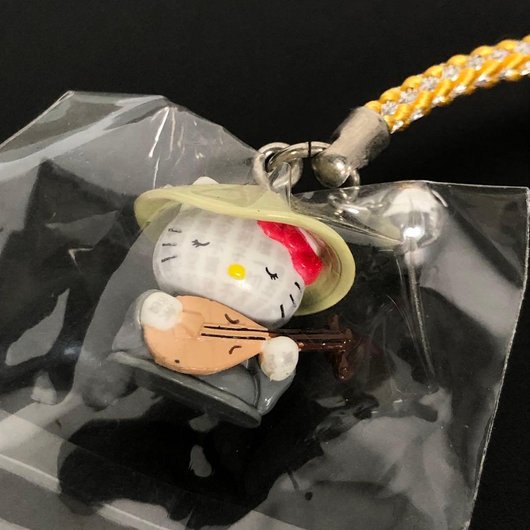 ハローキティ ストラップ 山口限定 琵琶法師 Sanrio