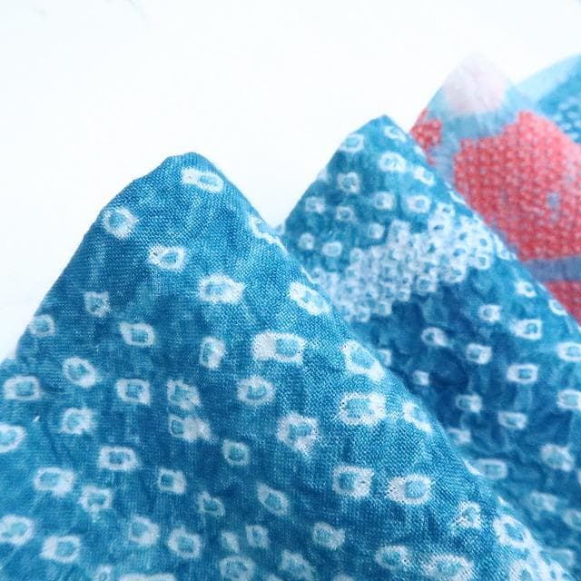 Y3375◆美品 有松鳴海絞り 綿 居敷当て付 手縫い仕立て 高級浴衣 夏着物