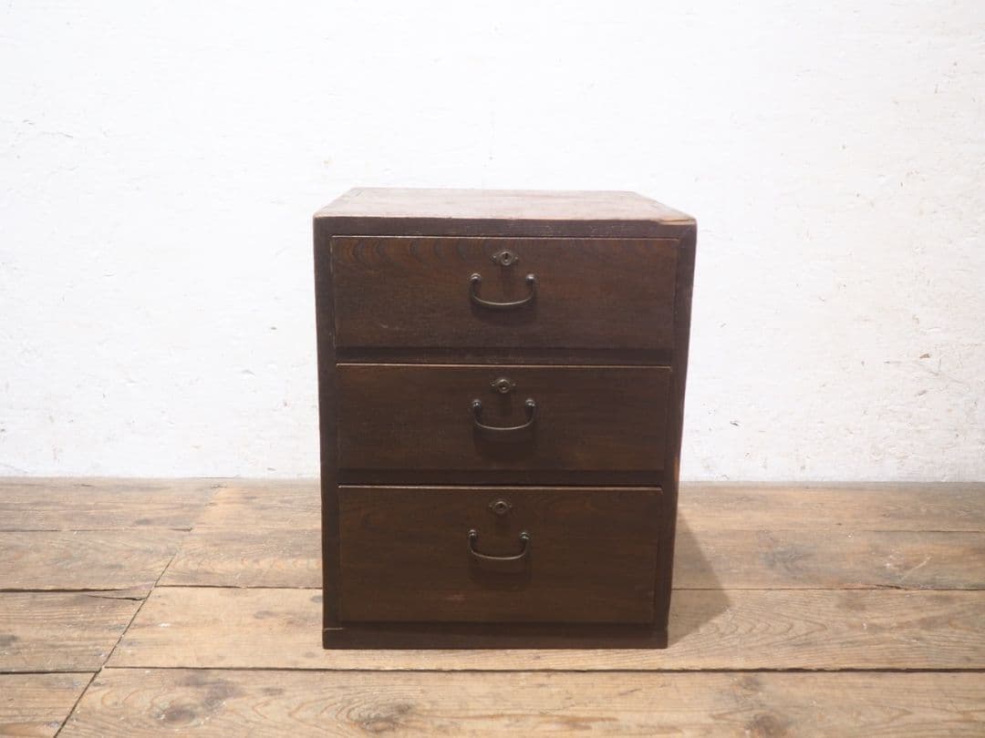 1359 レトロな小引き出し　収納棚　ケース　古家具　古道具　アンティーク　台