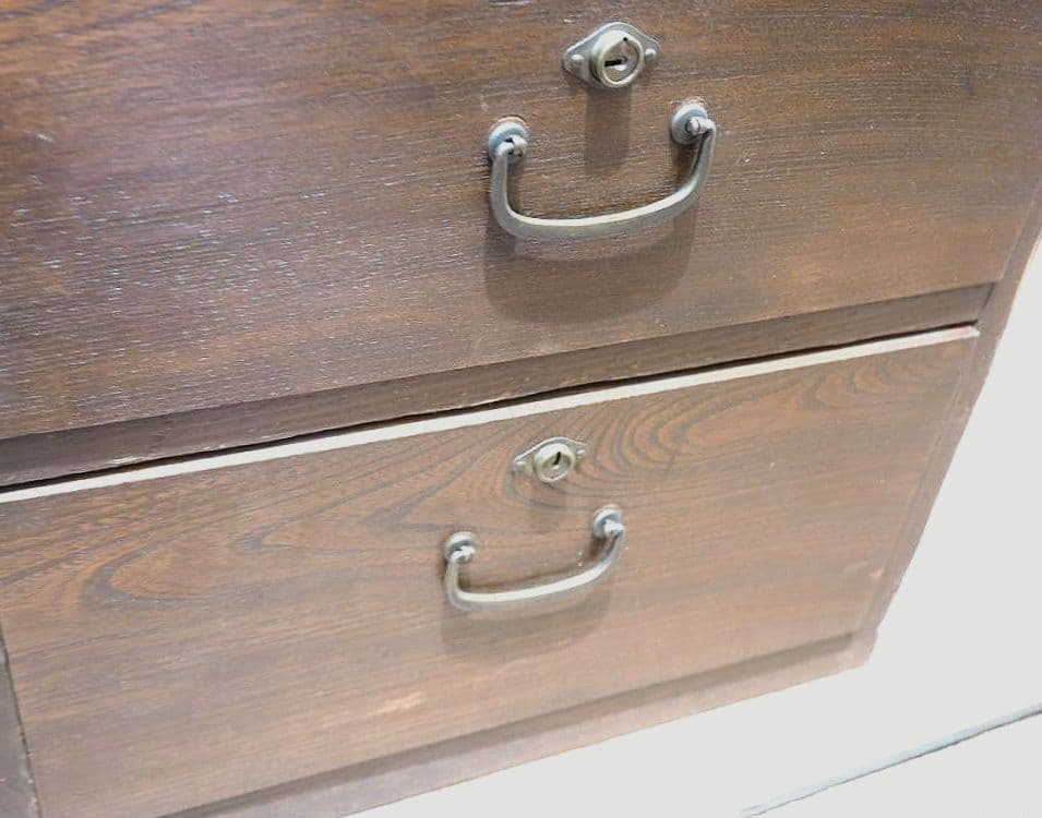 1359 レトロな小引き出し　収納棚　ケース　古家具　古道具　アンティーク　台