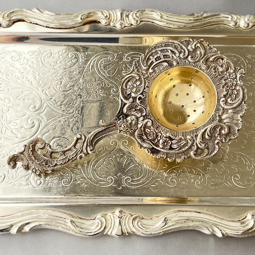 【ドイツ】天使のティーストレナー【シルバープレート】15cm