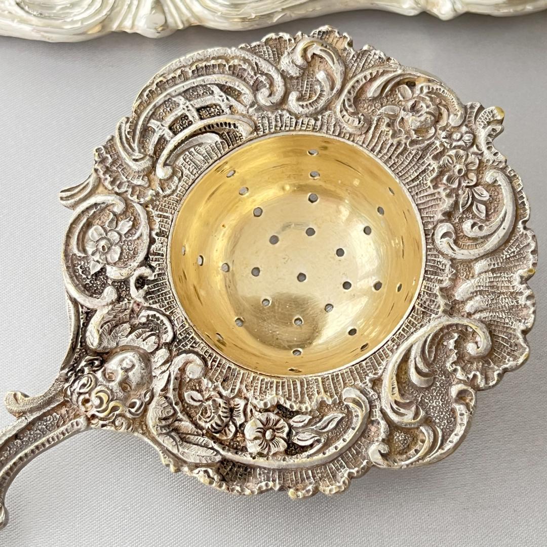 【ドイツ】天使のティーストレナー【シルバープレート】15cm