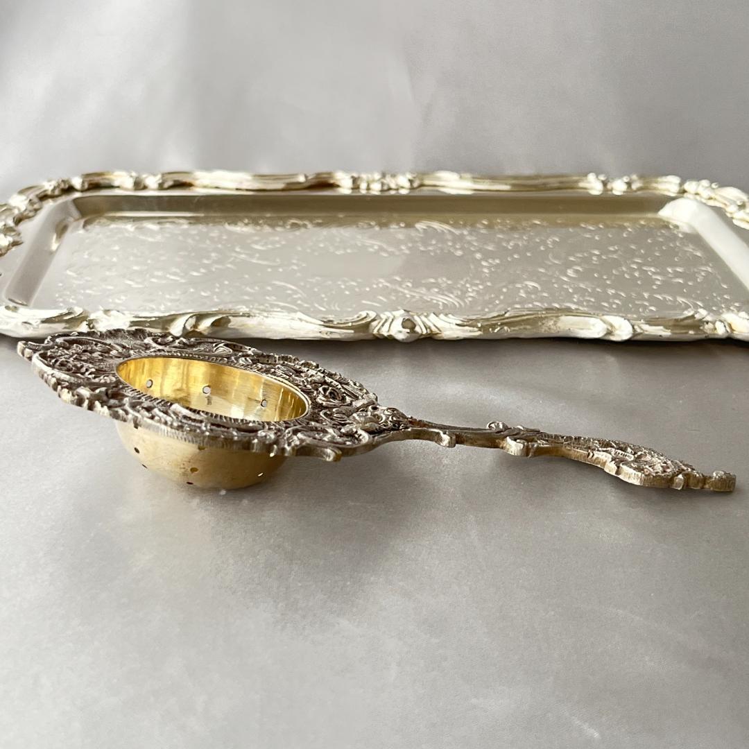 【ドイツ】天使のティーストレナー【シルバープレート】15cm