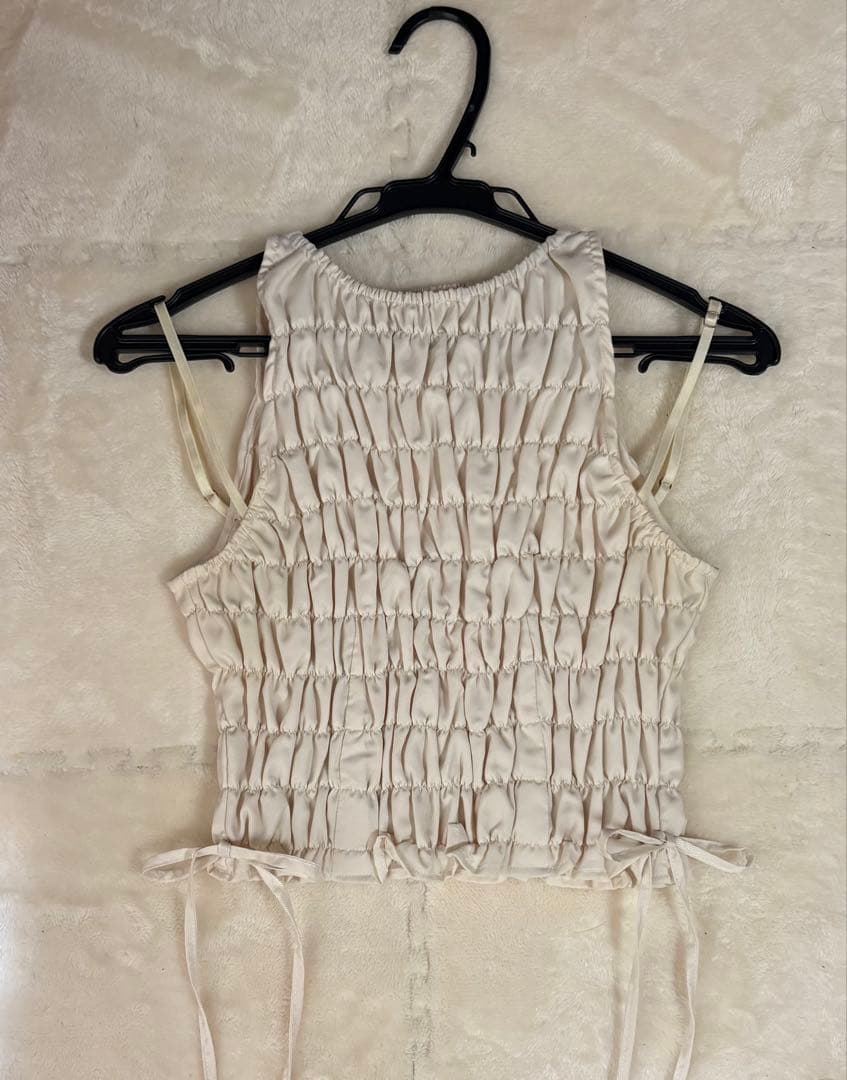 m*読様 andmary メイシャーリングトップス　May shirring t