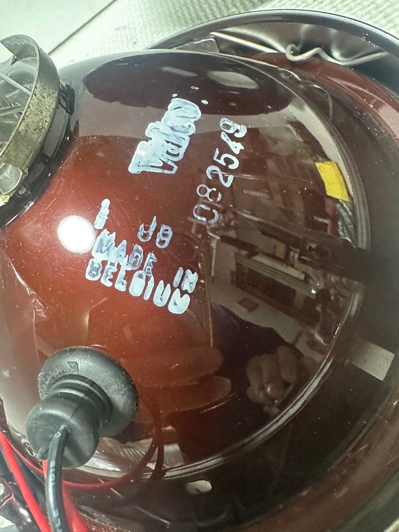 当時物シビエスーパーオスカー180πシビエ凹みレンズ付きヘッドライト/マーシャル