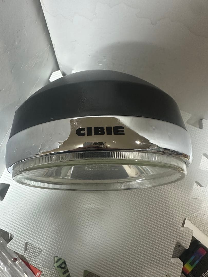 当時物シビエスーパーオスカー180πシビエ凹みレンズ付きヘッドライト/マーシャル