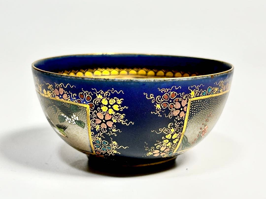 京薩摩の魁 錦光山宗兵衛 デミタスカップ 京焼 薩摩焼