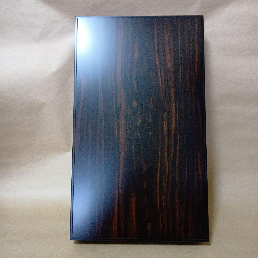 茶道具　黒丹唐木花台　雲柄