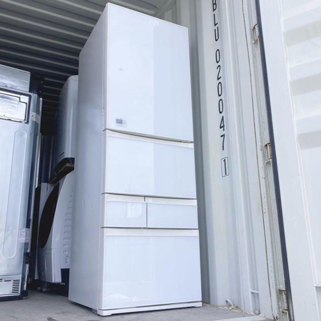 取付無料！高性能東芝おしゃれホワイトインテリアガラス5ドア冷蔵庫！洗濯機