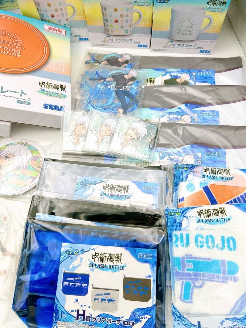 【匿名配送】セガラッキーくじ 呪術廻戦 缶バッジ アクスタ 五条悟 38点セット