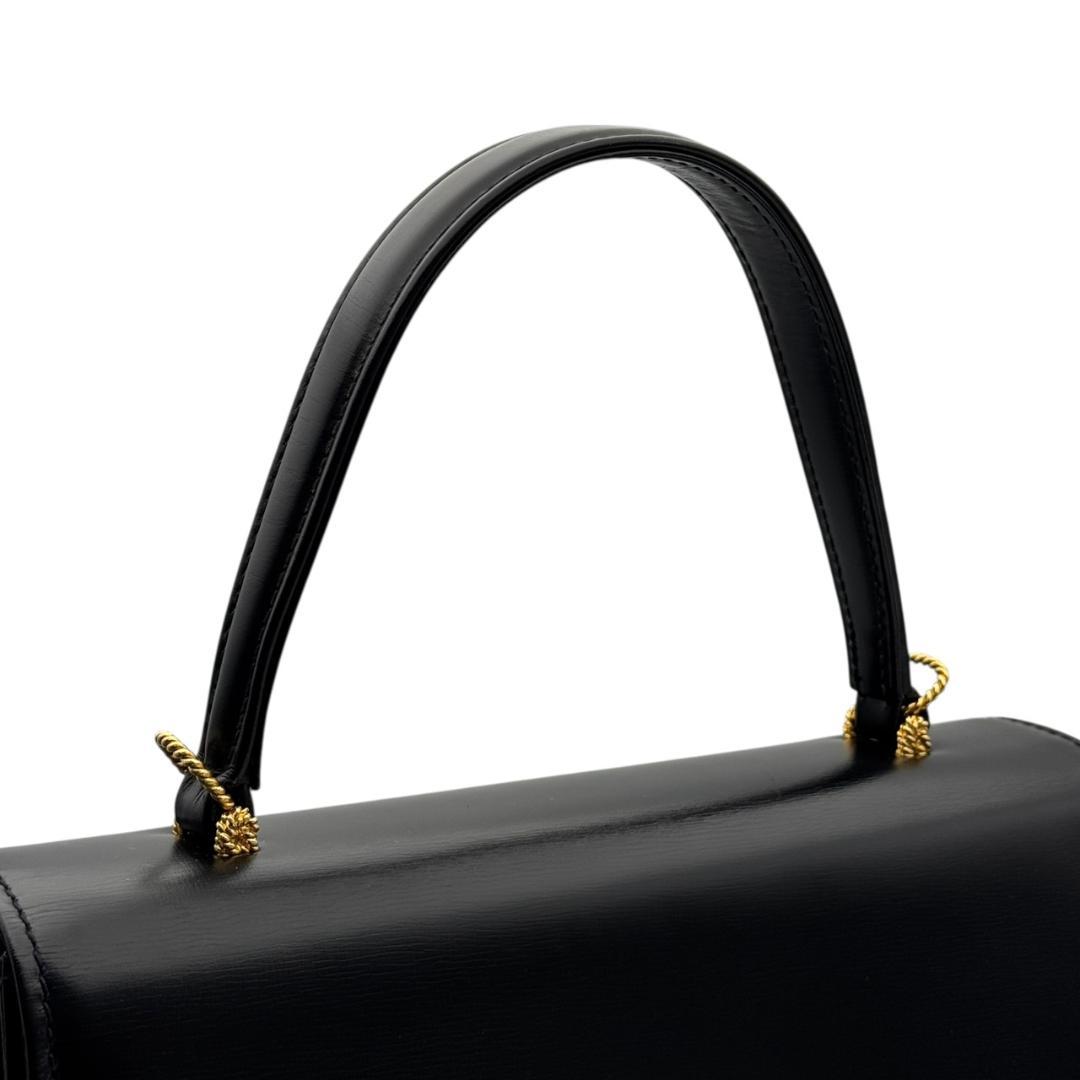 【美品】ロウナーロンドン ロイヤル 2way ハンドバッグ ショルダーバッグ 黒