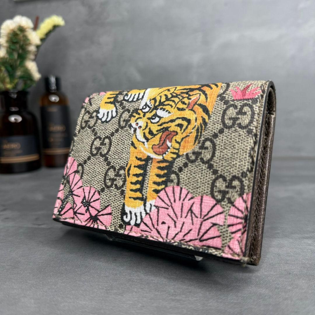 【極美品】 GUCCI グッチ コンパクトウォレット タイガー 二つ折り財布