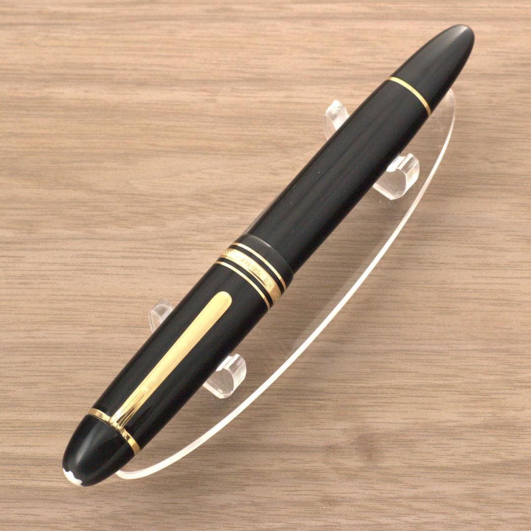 ★美品★　モンブラン　万年筆　149　18C　三帯　F　エボナイト芯　箱インク
