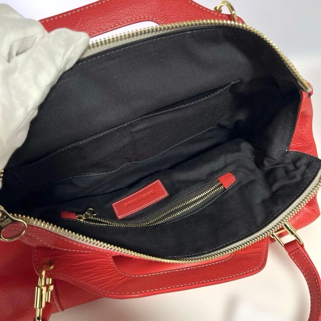 【F】未使用タグ付き！シーバイクロエ　see by chloe バッグ　赤