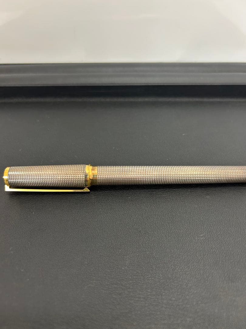 【中古】S.T. Dupont 万年筆 シルバー・ゴールド