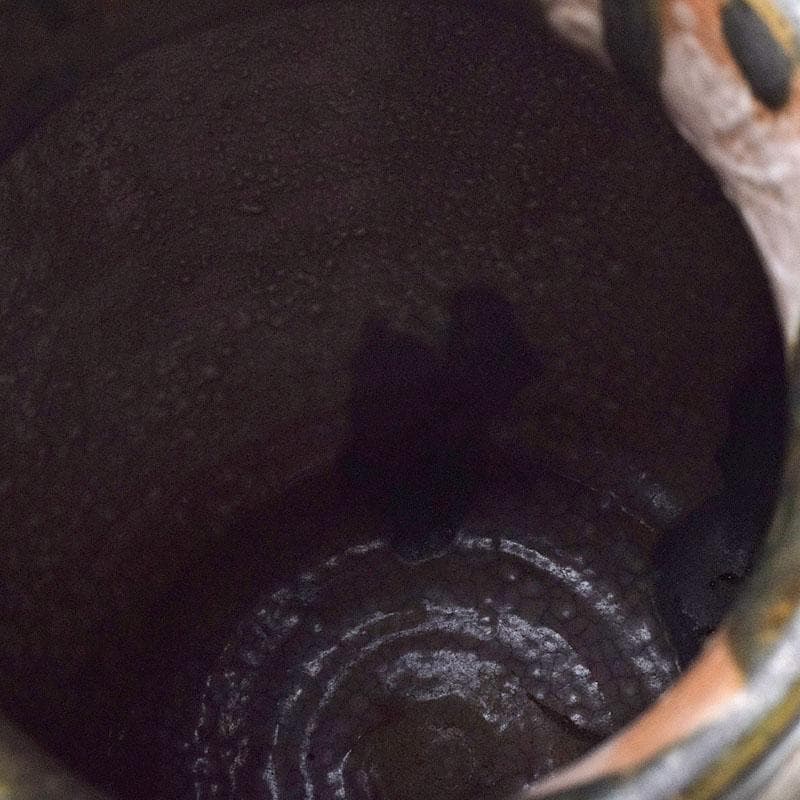 北大路魯山人作　織部焼　壷　時代箱　M　R9375H