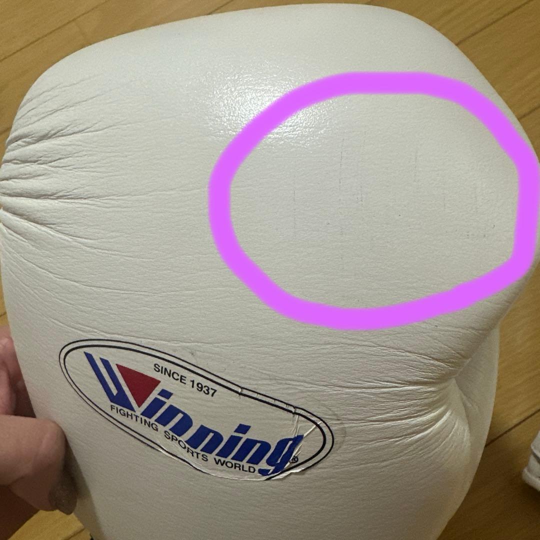 Winning ボクシンググローブ MS-300B 10 oz ホワイト