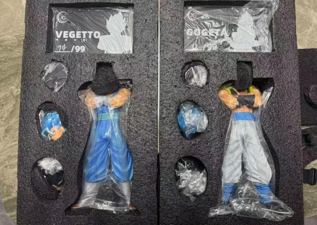 ドラゴンボール ベジット＆ゴジータ ガレージキット 超サイヤ人ブルー