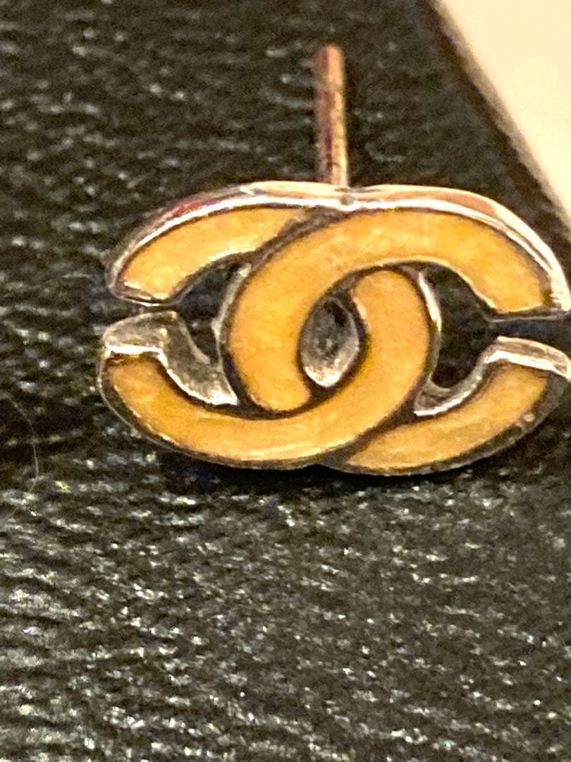 CHANELシャネル ピアス 00T 2000ココマーク 黄色