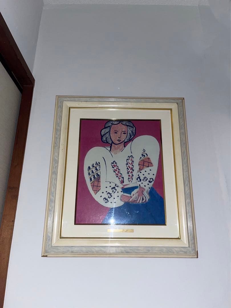 アンリマティス　ルーマニア風のブラウス　複製画　ポラロイドミュージアムレプリカ