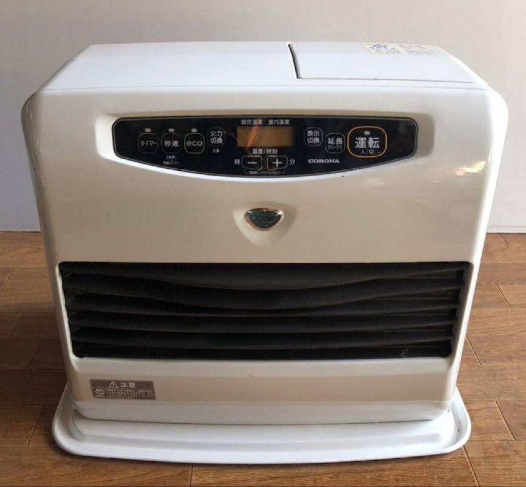 ほぼ未使用！コロナ 12畳用 石油ファンヒーター パールホワイト