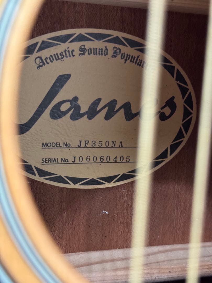 James アコースティックギター JF-350NA ハードケース付き