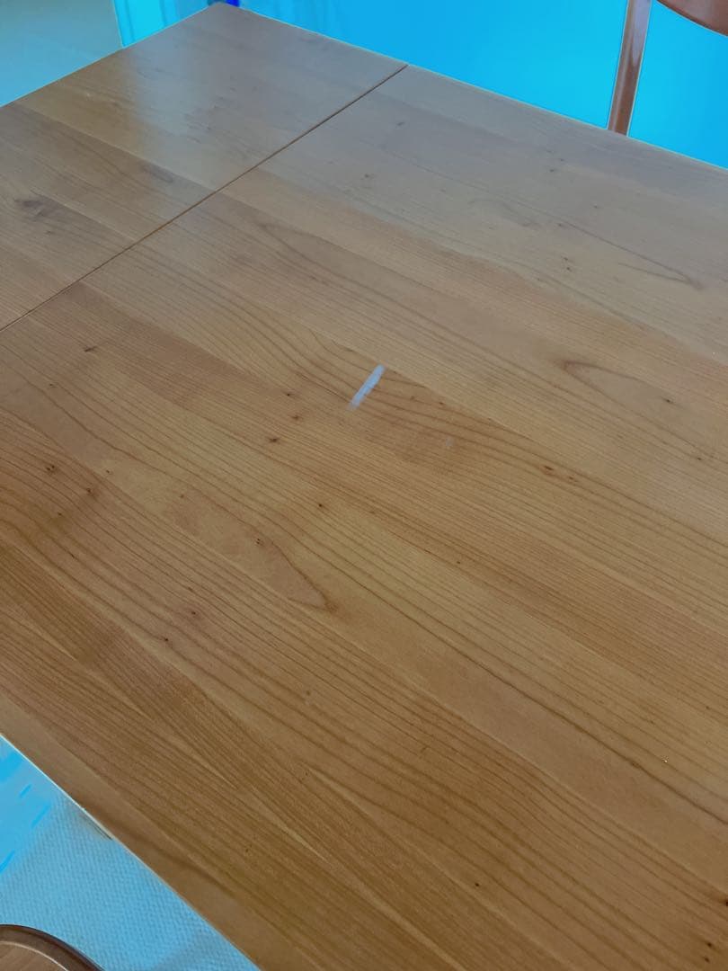 木目調 伸縮可能 ダイニングテーブル