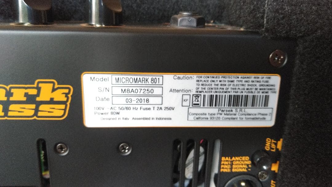 Markbass MICROMARK 801 ベースアンプ