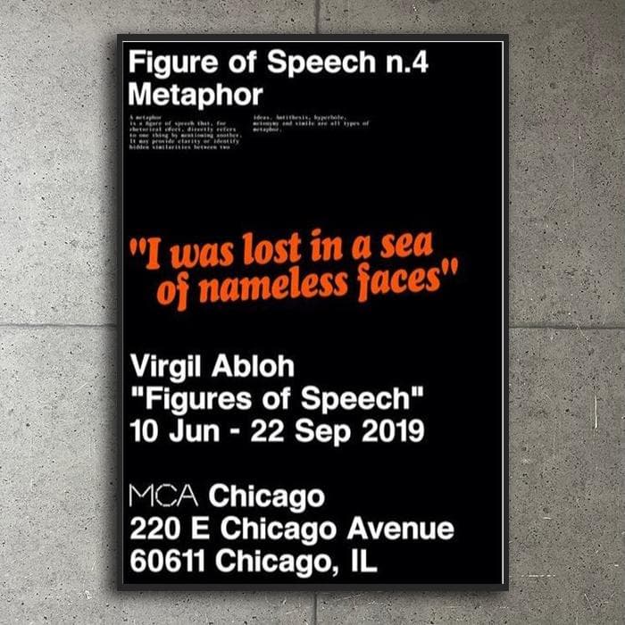 額装済/Figures of Speech n.4/ヴァージル アブロー