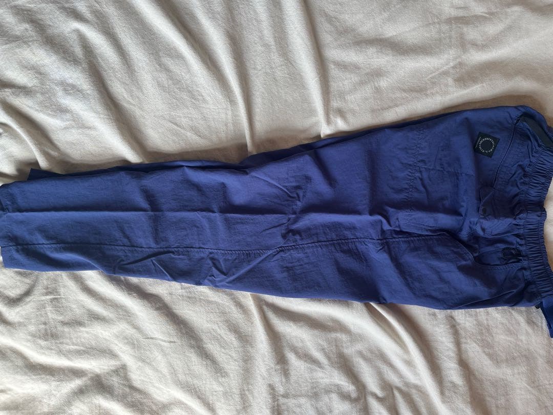 山と道ネイビー カーゴパンツ ゴムウエスト