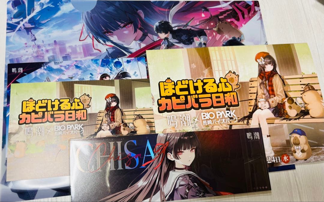 鳴潮千咲 5点セットクリアファイルポストカード×2ホログラムチケットパンフレット