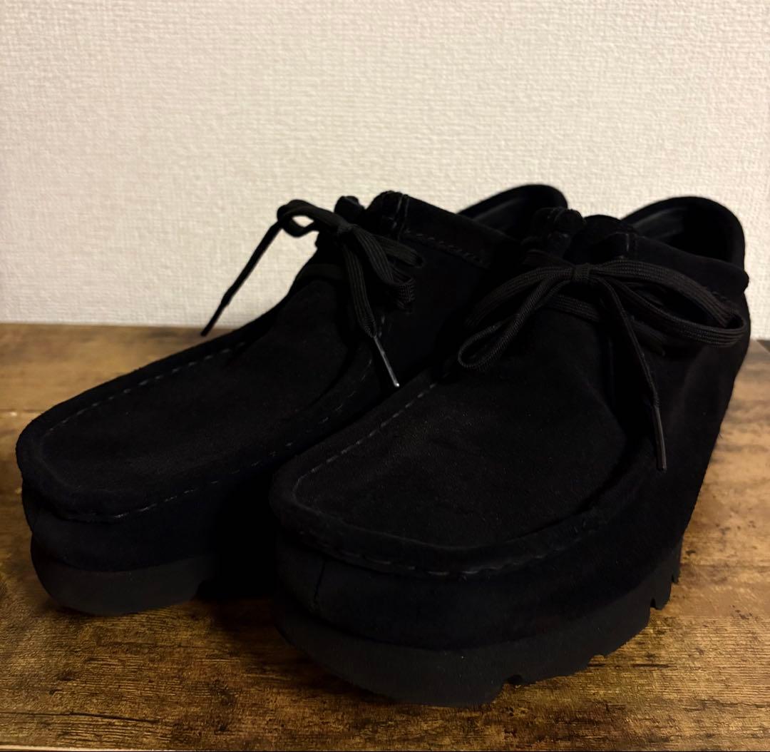 Clarks クラークス ワラビー ゴアテックス ブラックスエード