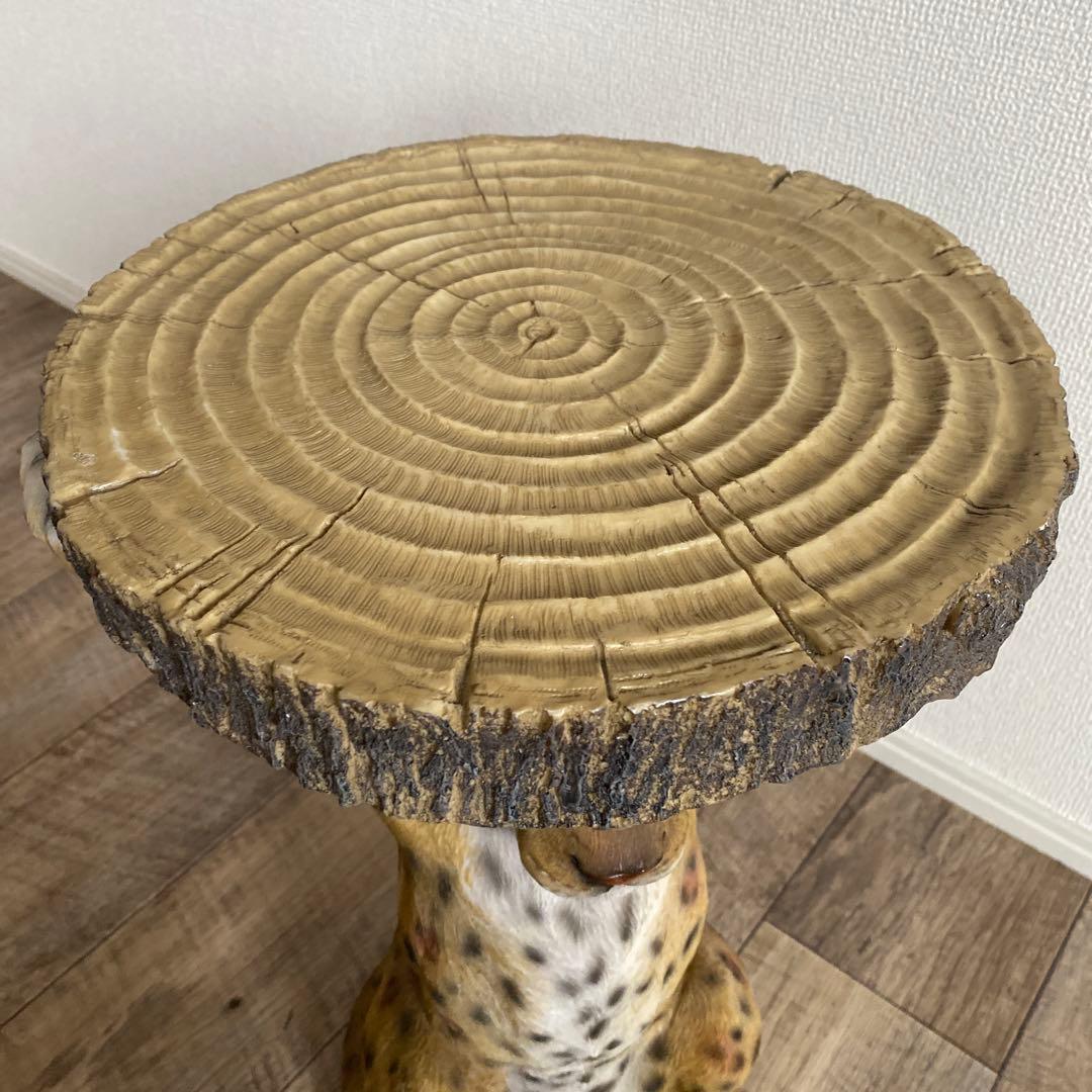 【美品】アニマル　サイドテーブル　カレ　KARE　kare ヒョウ トラ