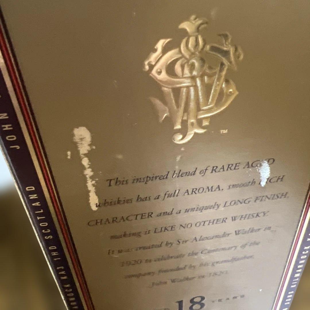 希少　ジョニーウォーカー ゴールドラベル 18年 750ml