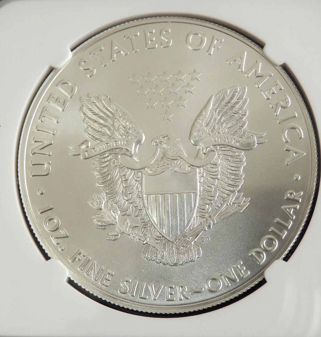 アメリカ2020年 イーグル1ドル銀貨　トランプラベル　　NGC：MS70