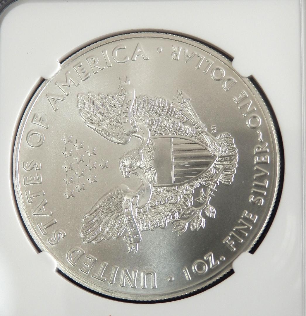 アメリカ2020年 イーグル1ドル銀貨　トランプラベル　　NGC：MS70