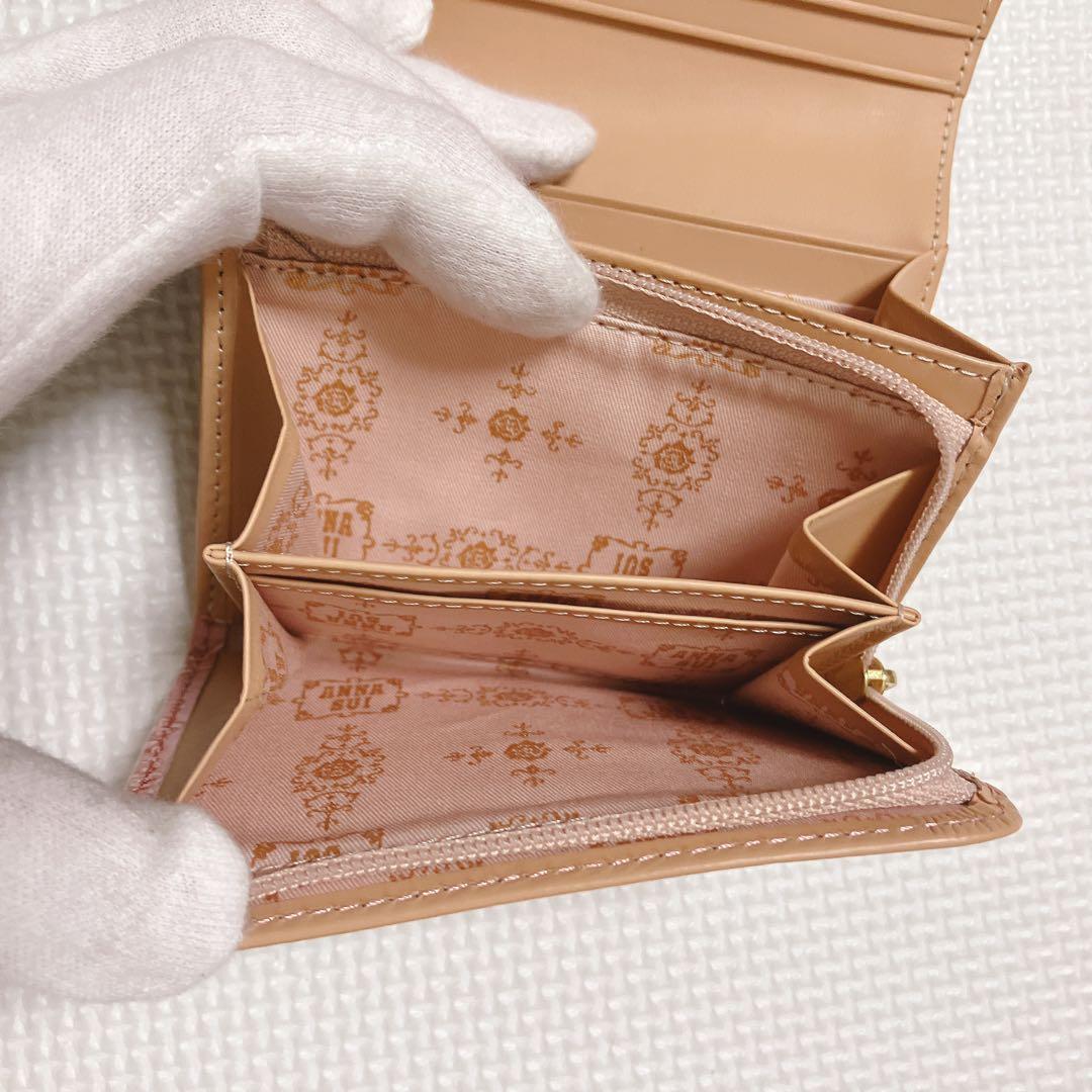 未使用　ANNA SUI アナスイ　二つ折り財布　ルーミー ピンク