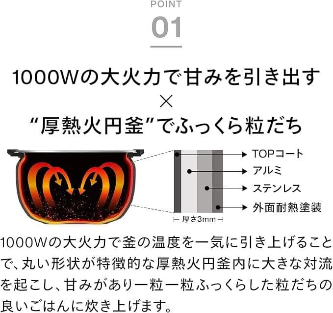 ★【新品・未開封・未使用】ツインバード 3合IH炊飯ジャー RM-D793W