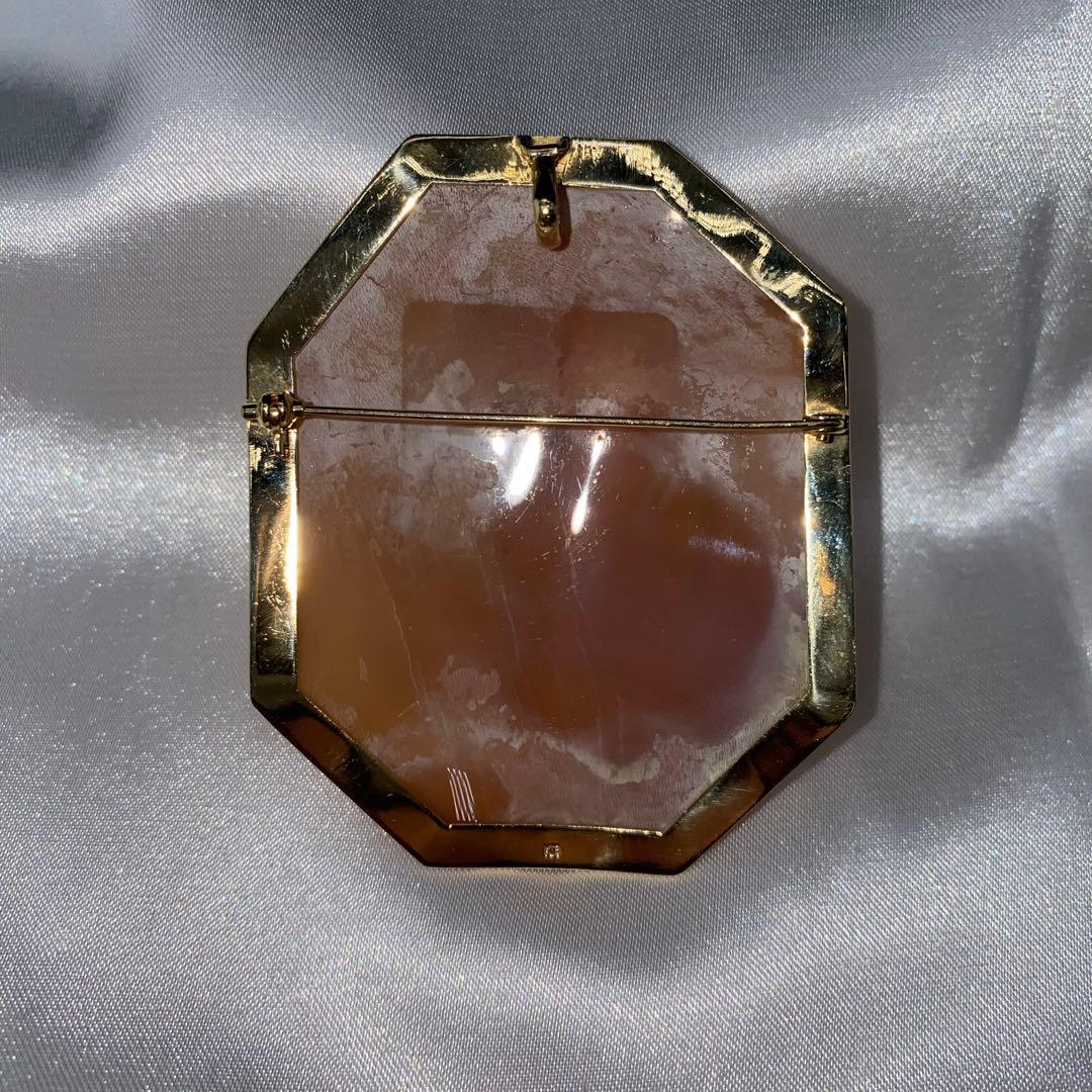 カメオ K18 ペンダントトップ ブローチ 2個セット